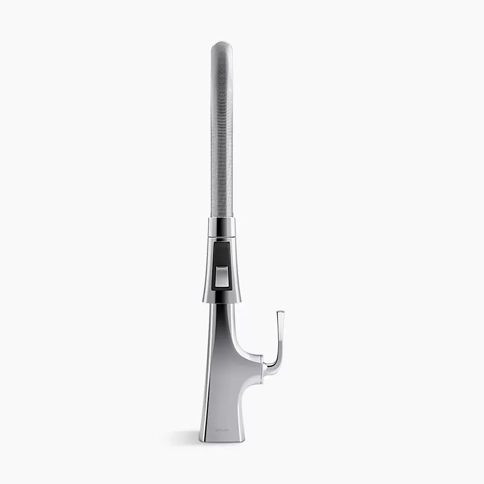 Kohler Graze Semi-professional kitchen sink faucet with three-function sprayhead K-22060-BL - Plumbing Market