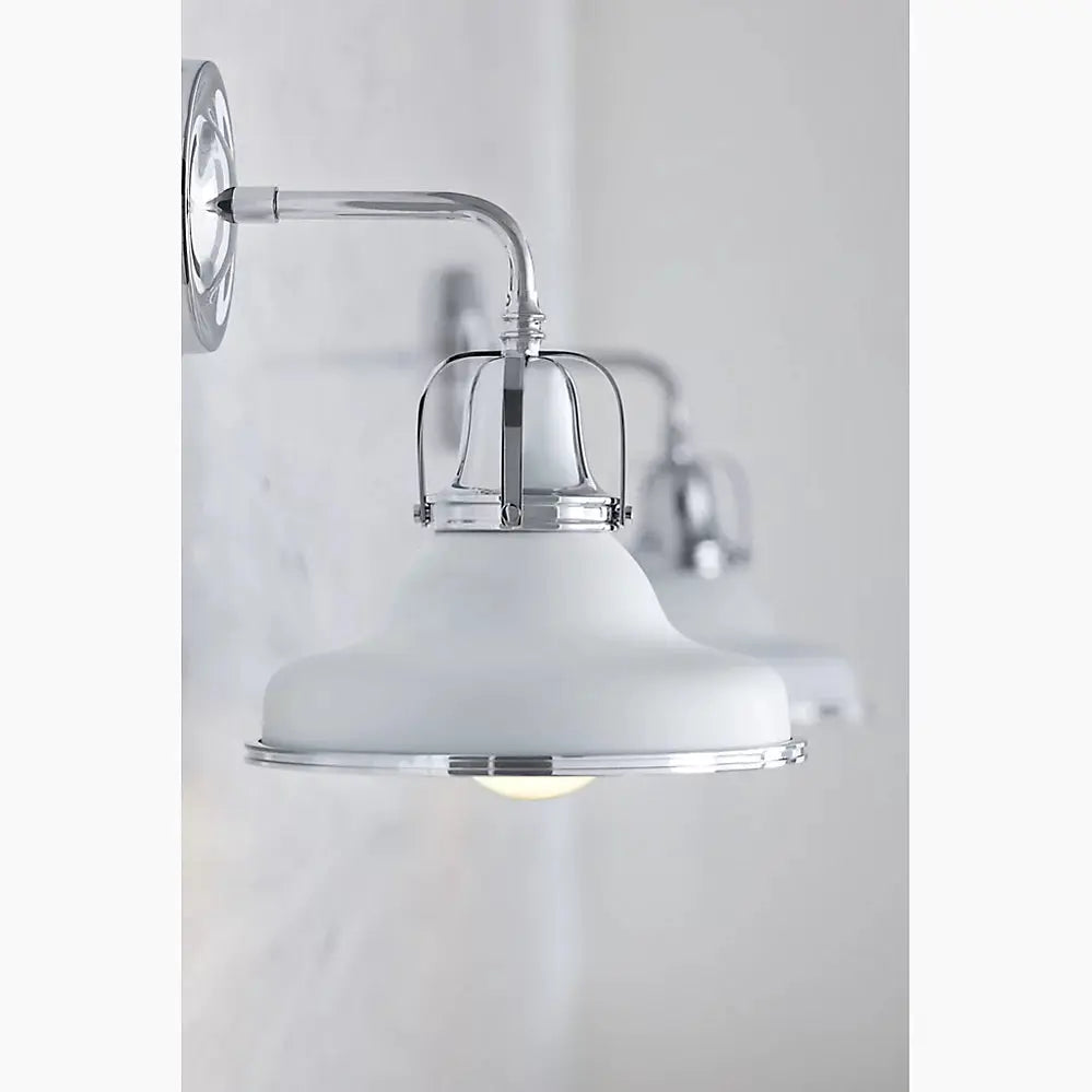 Kohler Hauksbee 1 Light Double Bell Sconce 32285-SC01-WCL - Plumbing Market