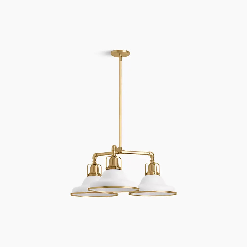 Kohler Hauksbee 3 Light Chandelier 32293-CH03-WGL - Plumbing Market