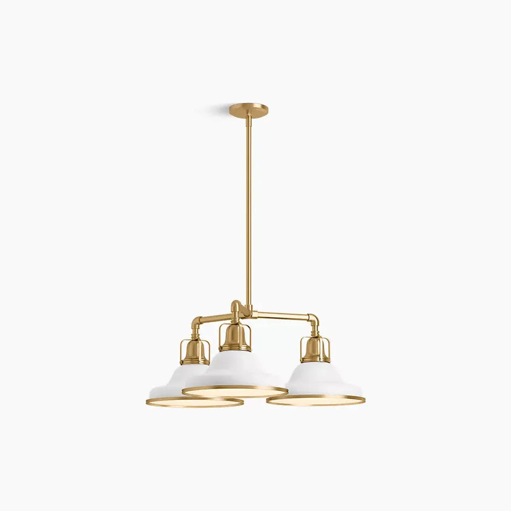 Kohler Hauksbee 3 Light Chandelier 32293-CH03-WGL - Plumbing Market