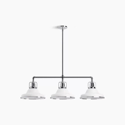 Kohler Hauksbee 3 Light Linear Chandelier 32292-CH03-WCL - Plumbing Market