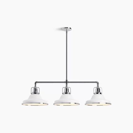 Kohler Hauksbee 3 Light Linear Chandelier 32292-CH03-WCL - Plumbing Market