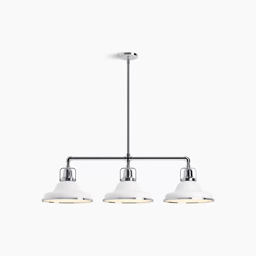 Kohler Hauksbee 3 Light Linear Chandelier 32292-CH03-WCL - Plumbing Market