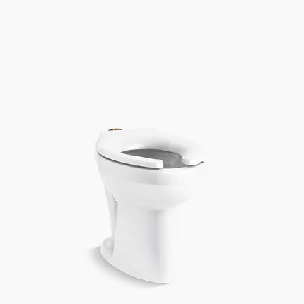 Kohler Highcliff™ Ultra Floor-Mount Top Spud Flushometer Bowl White - Plumbing Market