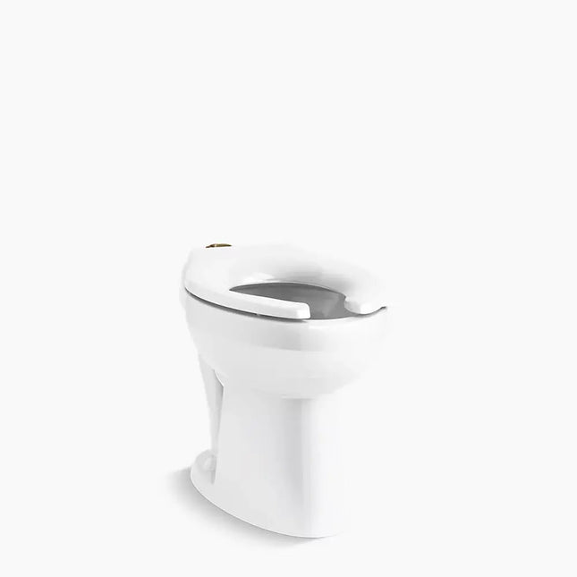 Kohler Highcliff™ Ultra Floor-Mount Top Spud Flushometer Bowl White - Plumbing Market