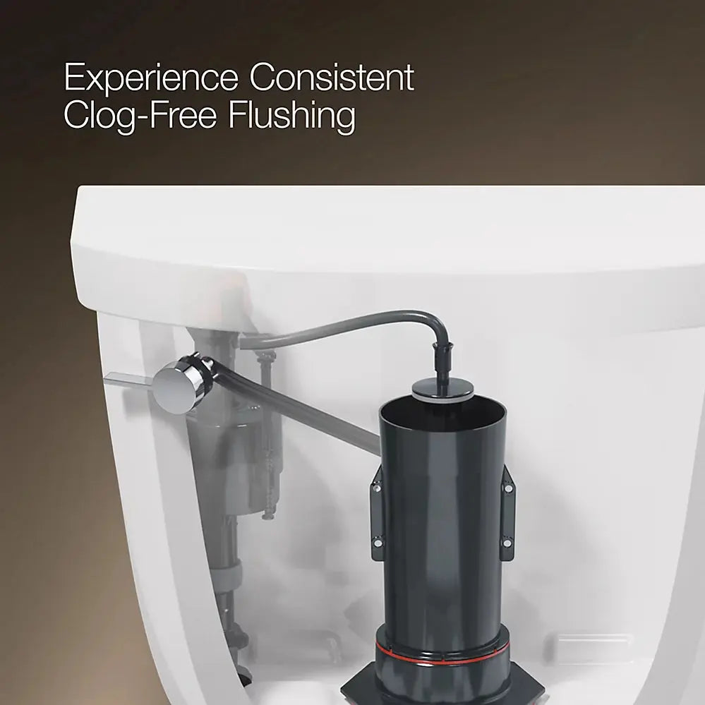 Kohler Highline Two-piece comfort height elongated toilet, 1.6 gpf Black - Plumbing Market