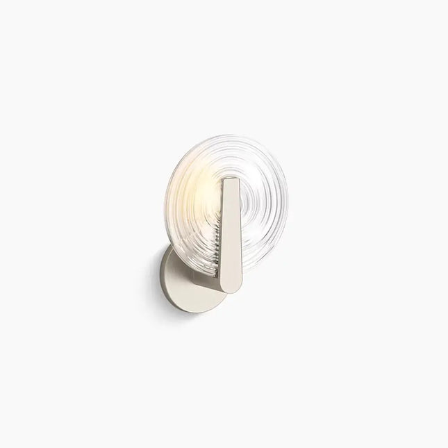 Kohler Hint 1 Light Sconce, Swirl Glass 38396-SC01S-BNL - Plumbing Market