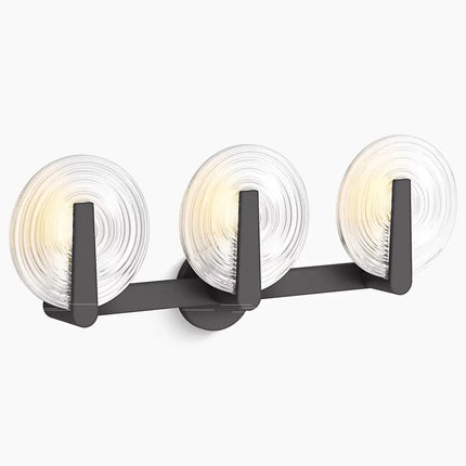 Kohler Hint 3 Light Sconce, Swirl Glass 38398-SC03S-BLL - Plumbing Market