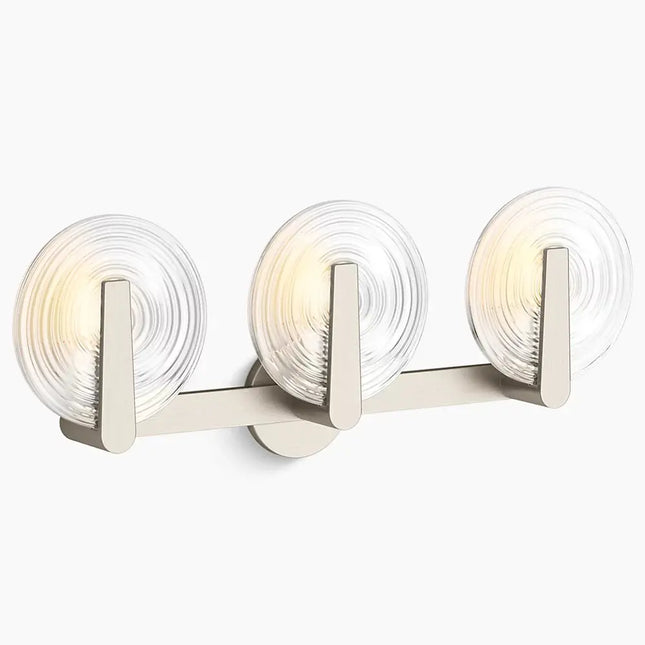 Kohler Hint 3 Light Sconce, Swirl Glass 38398-SC03S-BNL - Plumbing Market