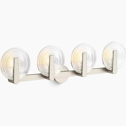 Kohler Hint 4 Light Sconce, Swirl Glass 38399-SC04S-BNL - Plumbing Market