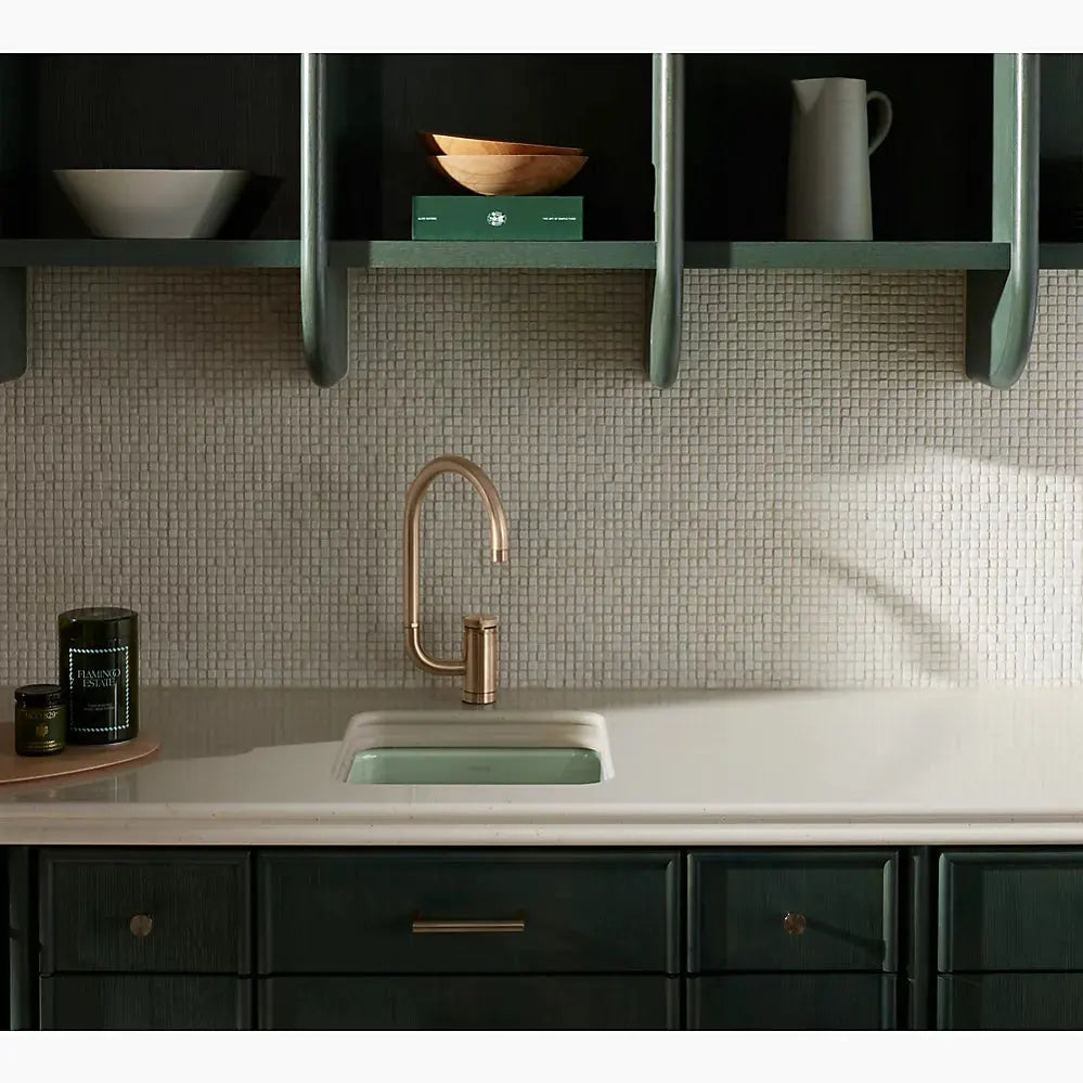 Kohler Iron/Tones 17 Inch Top-/Undermount Single Bowl Bar Sink - Plumbing Market