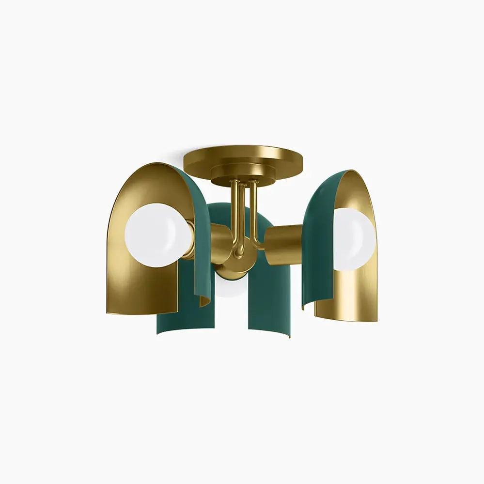 Kohler Jabot 3 Light Flushmount 31786-FM03-6GL - Plumbing Market