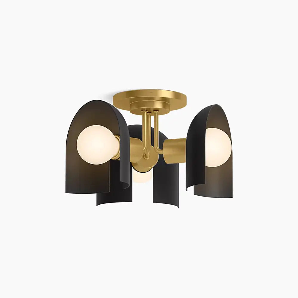 Kohler Jabot 3 Light Flushmount 31786-FM03-BML - Plumbing Market