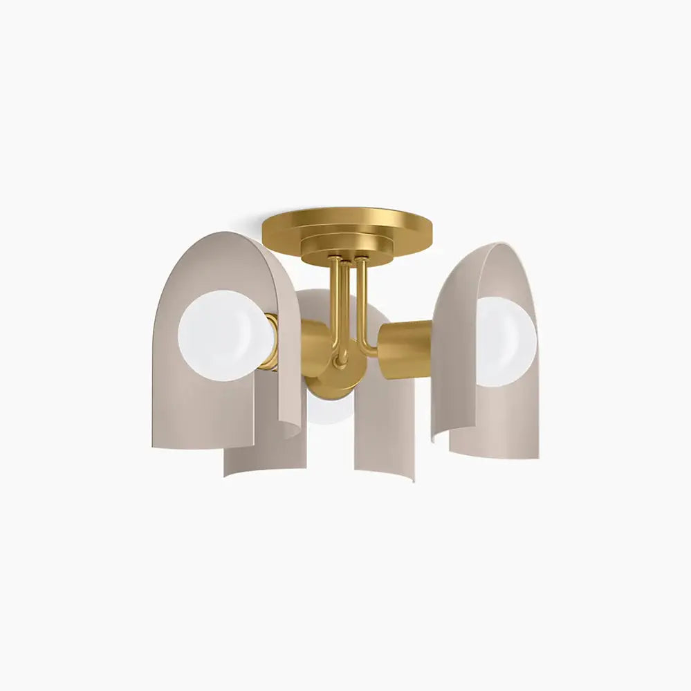 Kohler Jabot 3 Light Flushmount 31786-FM03-SLG - Plumbing Market