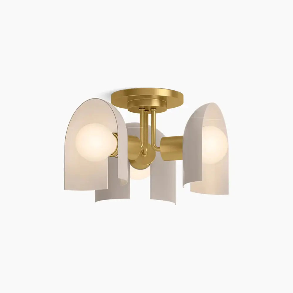 Kohler Jabot 3 Light Flushmount 31786-FM03-SLG - Plumbing Market