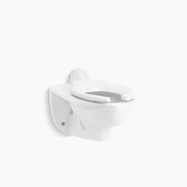 Kohler Kingston Ultra Wall-mount Rear Spud Flushometer Bowl in White - Plumbing Market