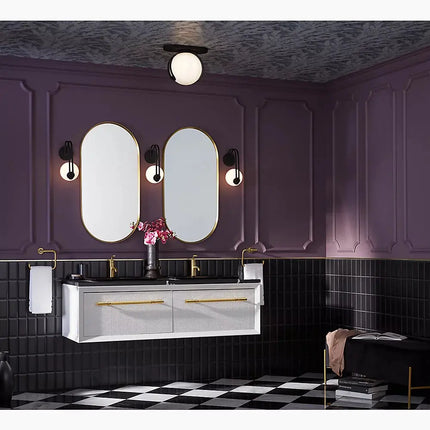 Kohler Kraga 1 Light Flush Mount 32374-FM01-BLL - Plumbing Market