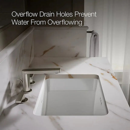 Kohler Ladena 21 Inch Rectangular Undermount Bathroom Sink 2214-0 - Plumbing Market