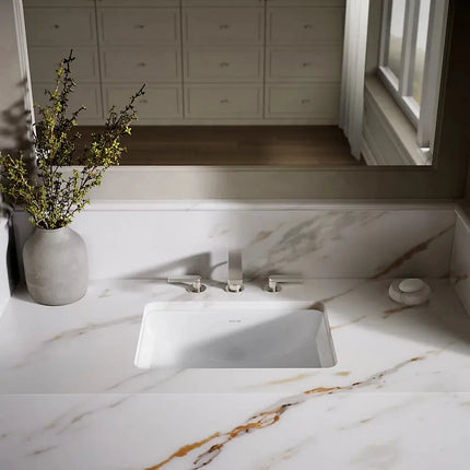 Kohler Ladena 21 Inch Rectangular Undermount Bathroom Sink 2214-0 - Plumbing Market