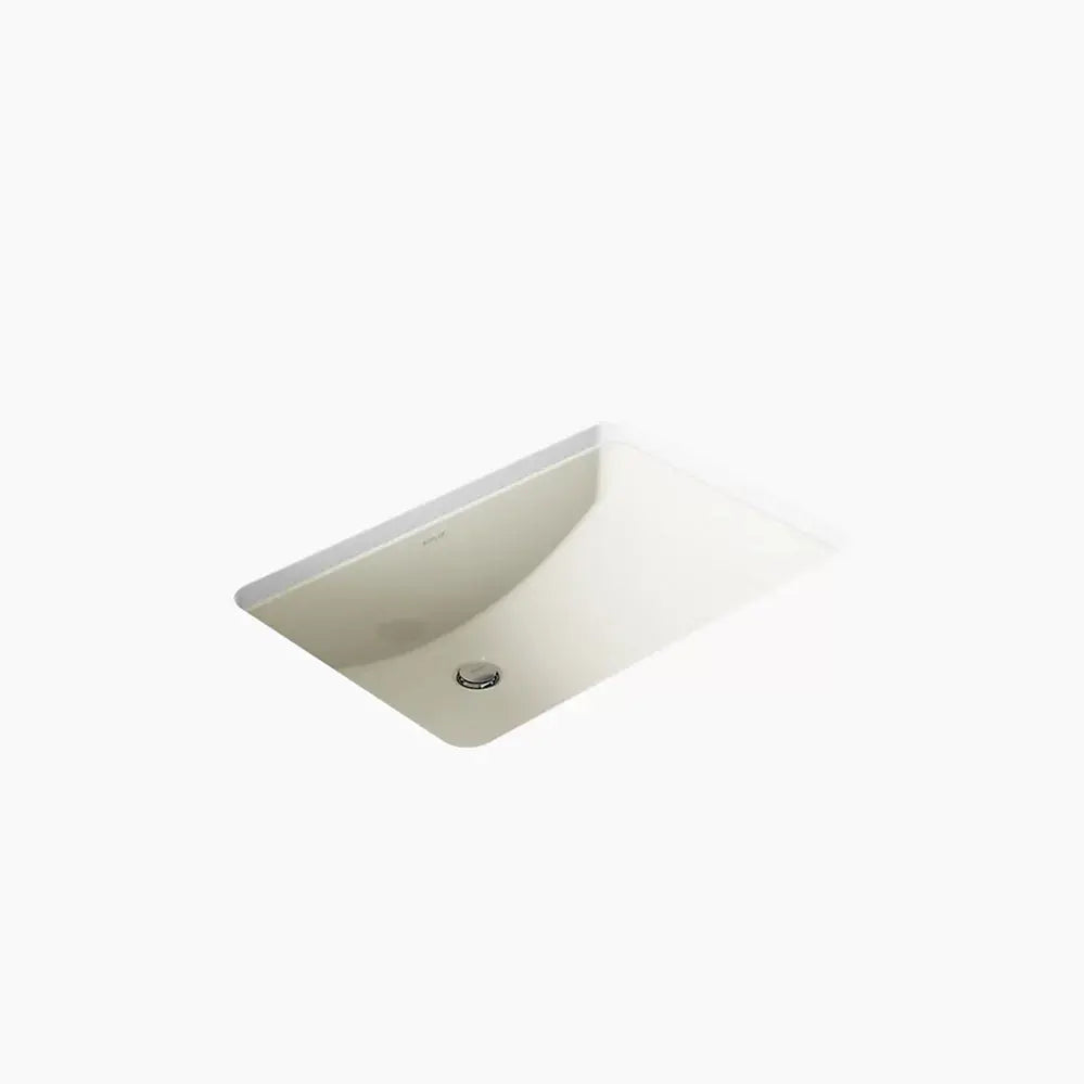 Kohler Ladena 23-1/4" rectangular undermount bathroom sink biscuit - Plumbing Market