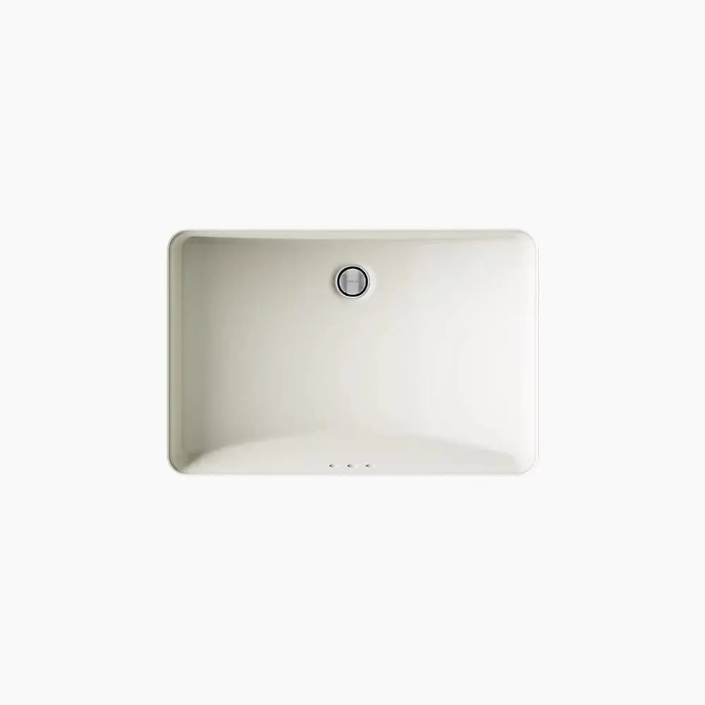 Kohler Ladena 23-1/4" rectangular undermount bathroom sink biscuit - Plumbing Market