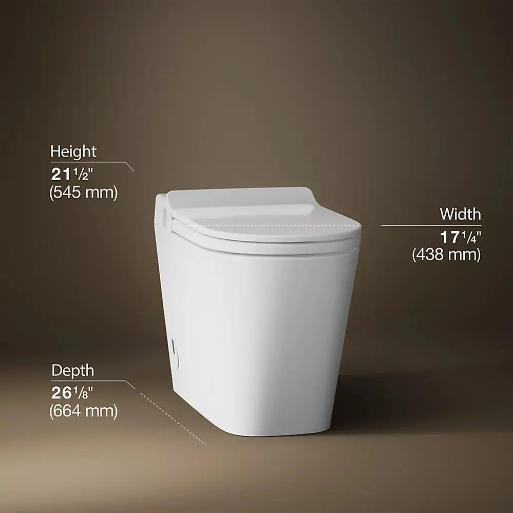 Kohler Leap One-piece elongated smart toilet, dual-flush K-28529-0 - Plumbing Market