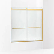 Kohler Levity Sliding bath door, 62" H x 56-5/8 - 59-5/8" W, with 1/4" thick Crystal Clear glass 706004-L-2MB - Plumbing Market