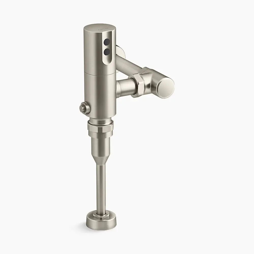 Kohler Mach Tripoint Touchless urinal flushometer, DC-powered, 0.5 gpf brushed nickel - Plumbing Market