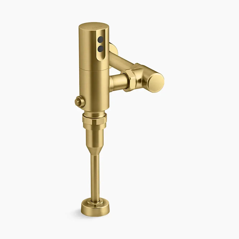 Kohler Mach Tripoint Touchless urinal flushometer, DC-powered, 0.5 gpf vibrant brushed moderne brass - Plumbing Market