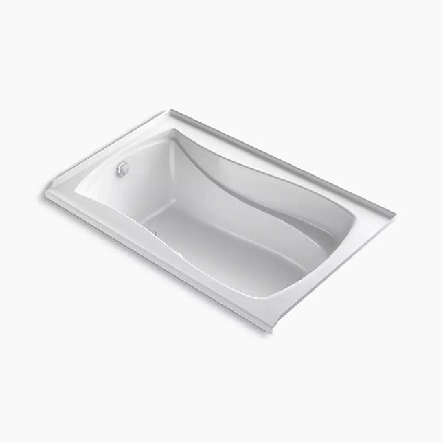 Kohler Mariposa 60" x 36" alcove Heated BubbleMassage air bath with Bask heated surface, left drain K-1239-GHLAW-0 - Plumbing Market