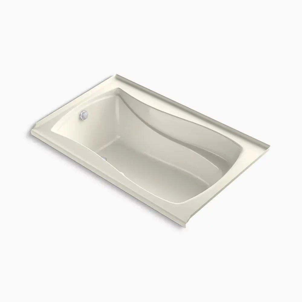 Kohler Mariposa 60" x 36" alcove Heated BubbleMassage air bath with Bask heated surface, left drain K-1239-GHLAW-96 - Plumbing Market