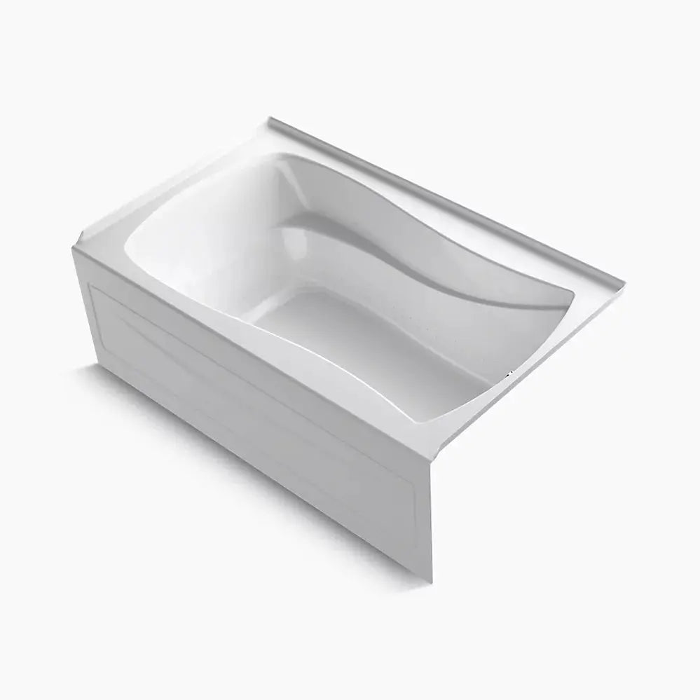 Kohler Mariposa 60" x 36" alcove Heated BubbleMassage air bath with Bask heated surface, right drain K-1239-GHRAW-0 - Plumbing Market