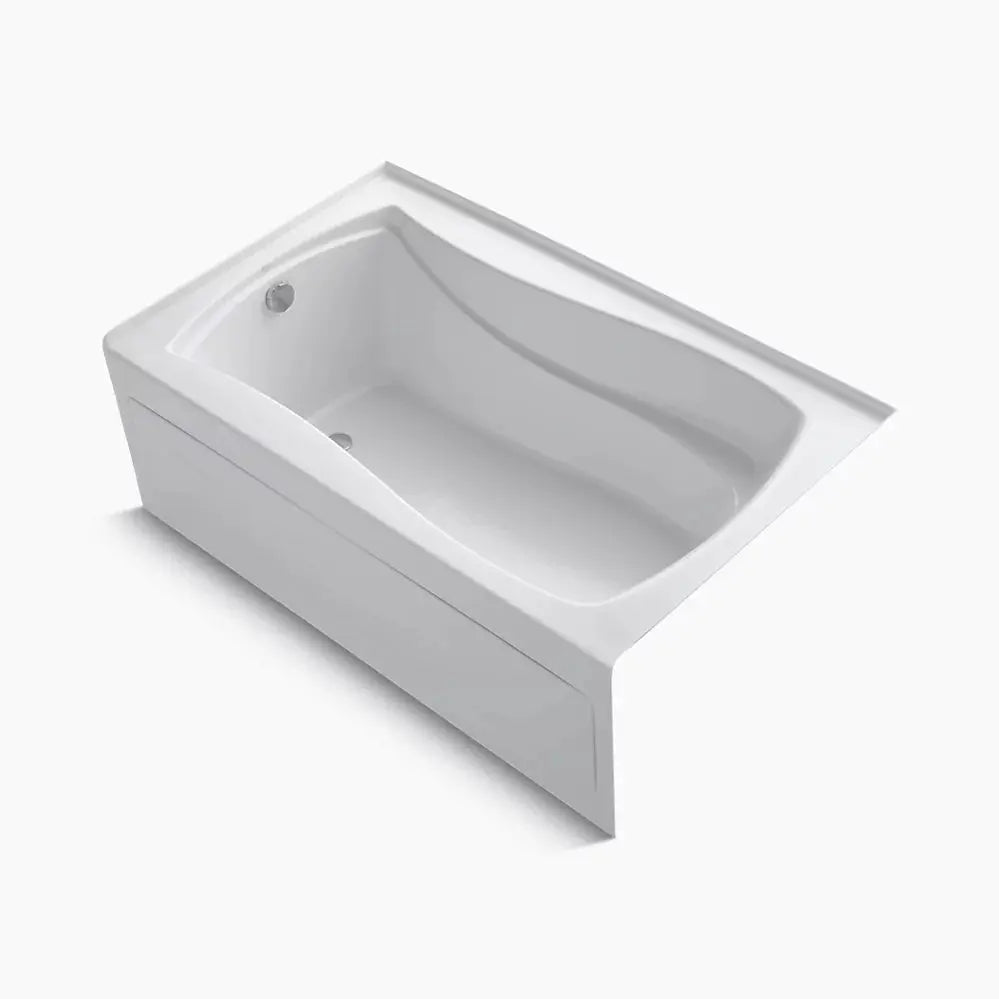 Kohler Mariposa 60" x 36" alcove bath with Bask heated surface, left drain K-1242-LAW-0 - Plumbing Market