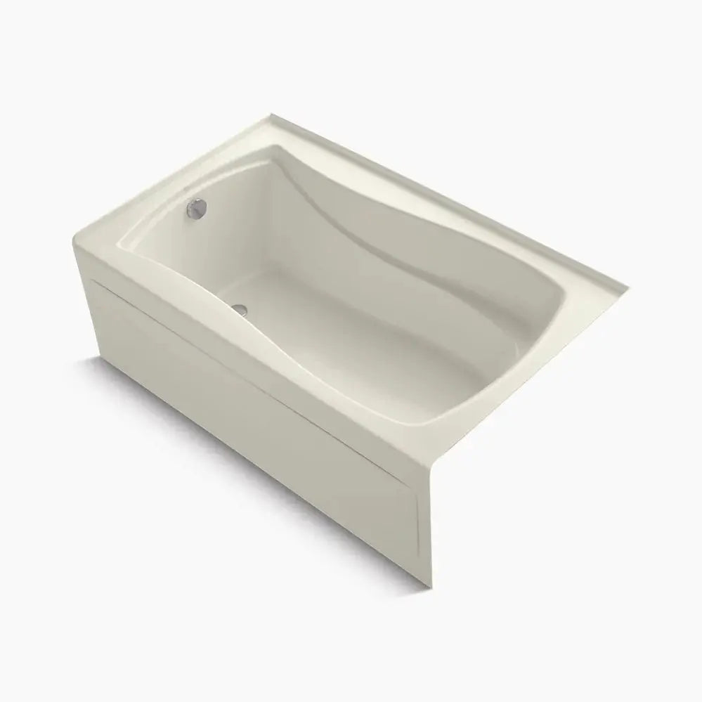 Kohler Mariposa 60" x 36" alcove bath with Bask heated surface, left drain K-1242-LAW-96 - Plumbing Market