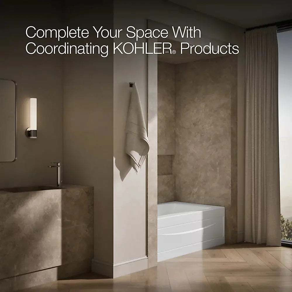 Kohler Mariposa 60" x 36" alcove bath, left drain K-1242-LA-0 - Plumbing Market