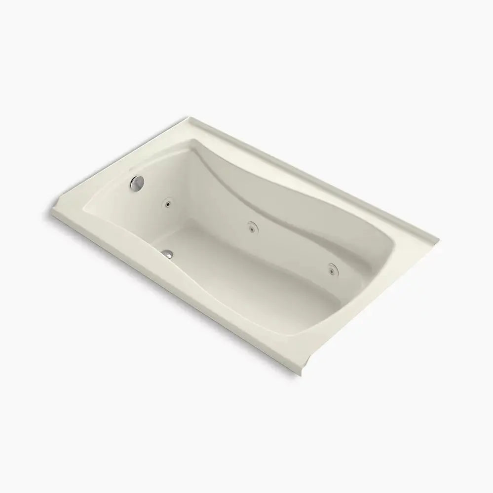 Kohler Mariposa 60" x 36" alcove heated whirlpool, left drain and heater K-1239-LH-96 - Plumbing Market