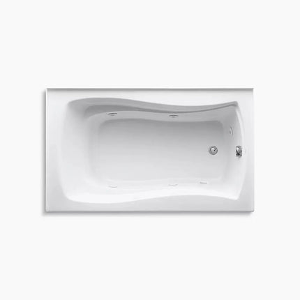 Kohler Mariposa 60" x 36" alcove heated whirlpool, right drain K-1239-HR-96 - Plumbing Market