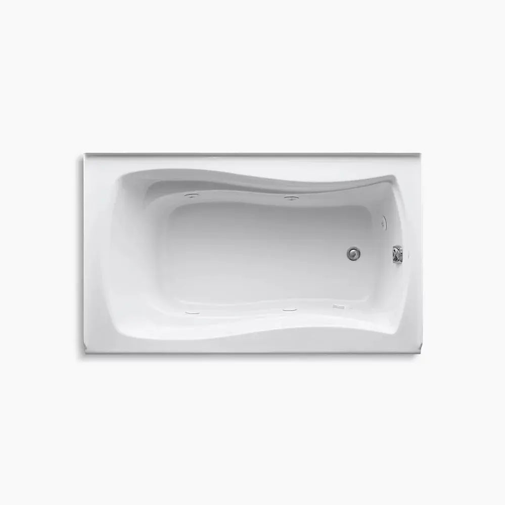 Kohler Mariposa 60" x 36" alcove heated whirlpool, right drain and heater K-1239-RH-0 - Plumbing Market