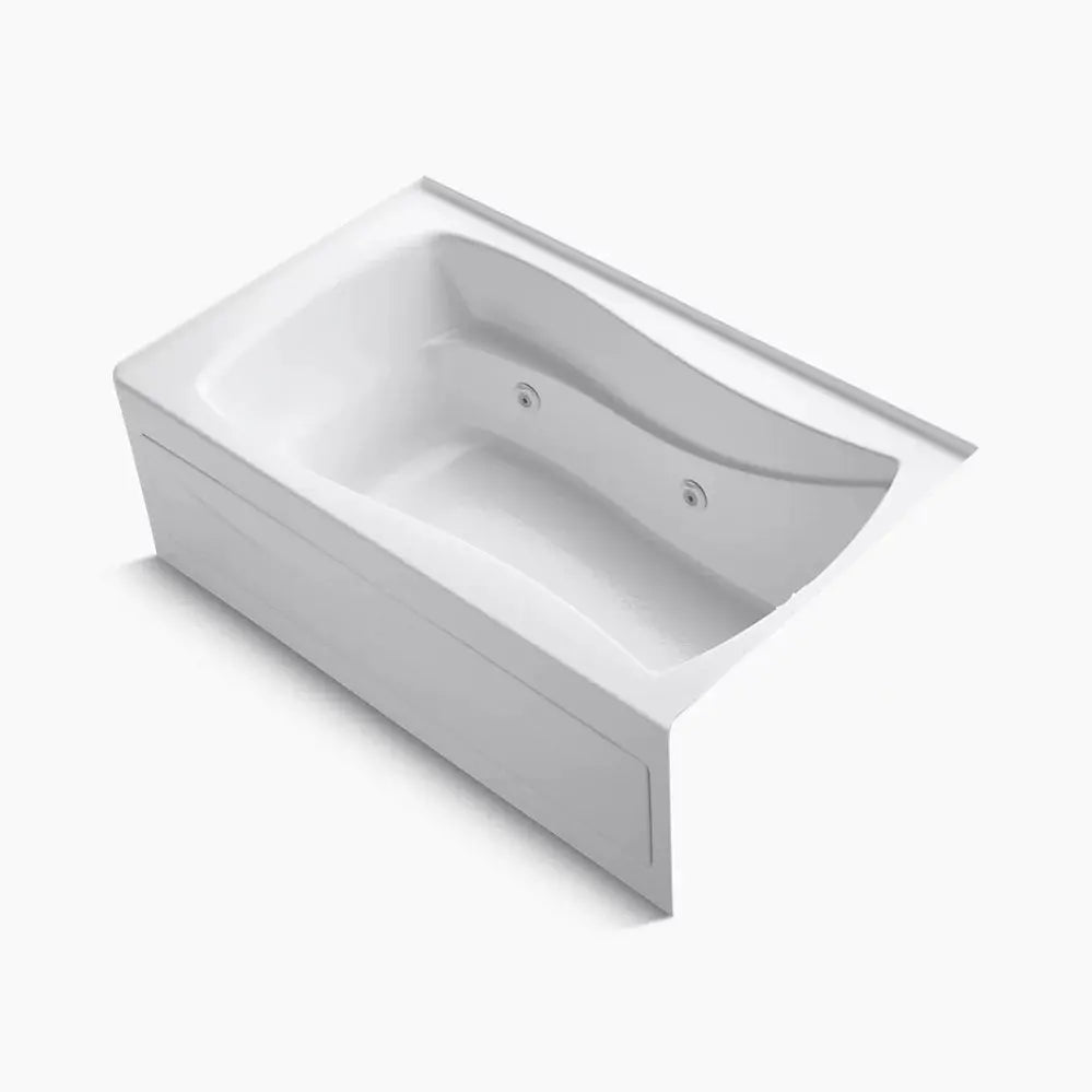 Kohler Mariposa 60" x 36" alcove whirlpool bath Bask heated surface, right drain K-1239-RAW-0 - Plumbing Market