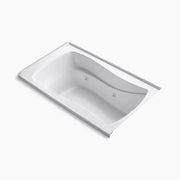 Kohler Mariposa 60" x 36" alcove whirlpool bath with Bask heated surface, integral flange and right-hand drain K-1239-RW-0 - Plumbing Market
