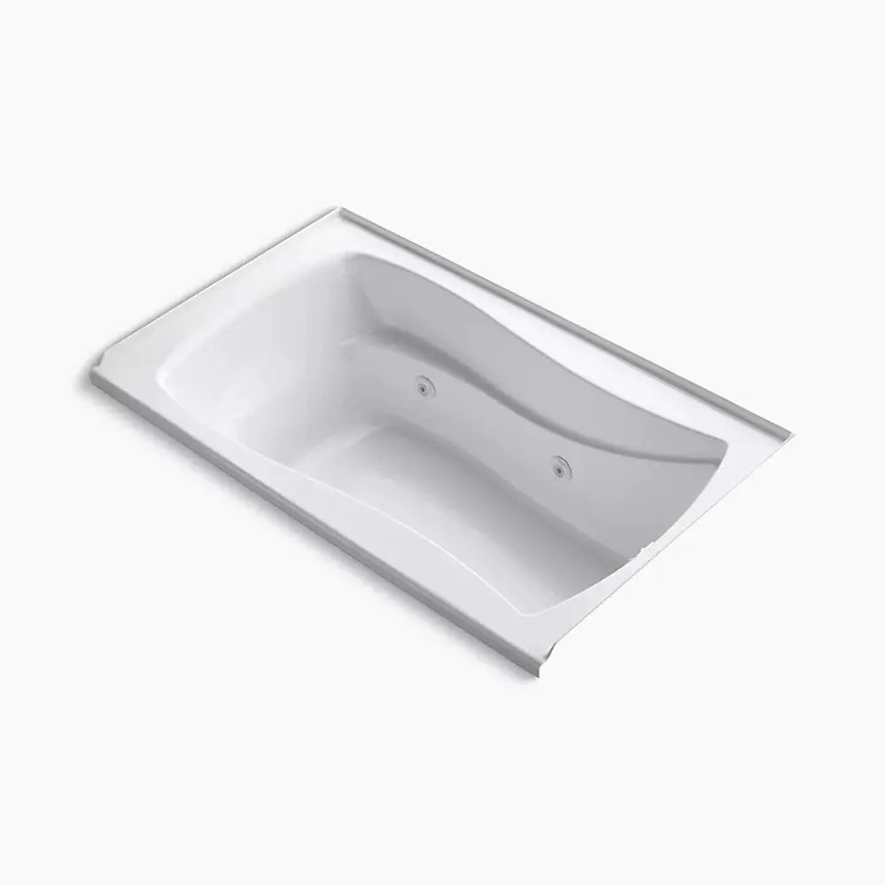 Kohler Mariposa 60" x 36" alcove whirlpool bath with Bask heated surface, integral flange and right-hand drain K-1239-RW-0 - Plumbing Market