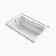 Kohler Mariposa 60" x 36" alcove whirlpool bath with Bask heated surface, left drain K-1239-LW-0 - Plumbing Market