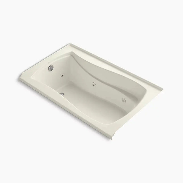 Kohler Mariposa 60" x 36" alcove whirlpool bath with Bask heated surface, left drain K-1239-LW-96 - Plumbing Market
