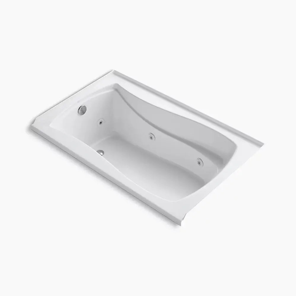 Kohler Mariposa 60" x 36" alcove whirlpool, left drain K-1239-L-0 - Plumbing Market
