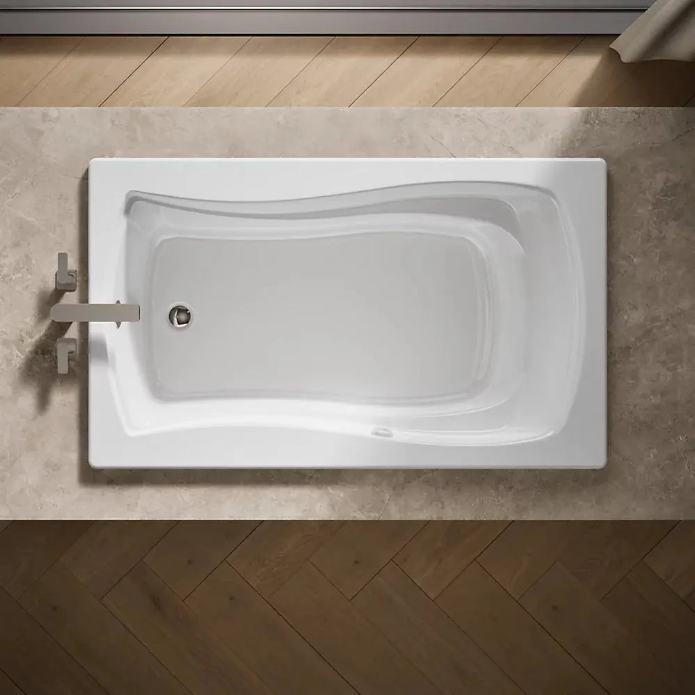 Kohler Mariposa 60" x 36" drop-in Heated BubbleMassage air bath White - Plumbing Market