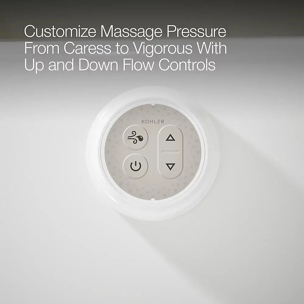 Kohler Mariposa 60" x 36" drop-in Heated BubbleMassage air bath White - Plumbing Market