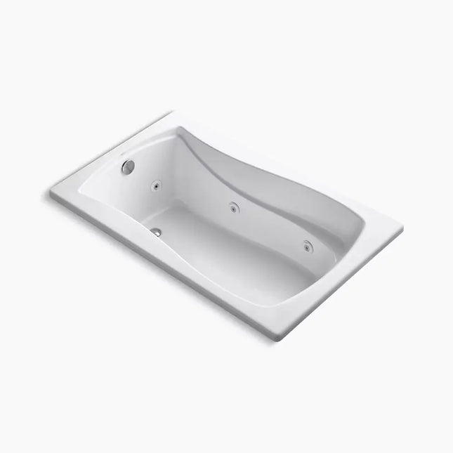 Kohler Mariposa 60" x 36" drop-in heated whirlpool bath K-1239-HB-0 - Plumbing Market
