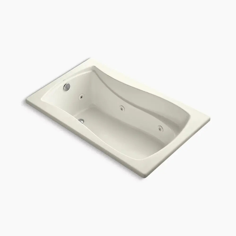 Kohler Mariposa 60" x 36" drop-in heated whirlpool bath K-1239-HB-96 - Plumbing Market