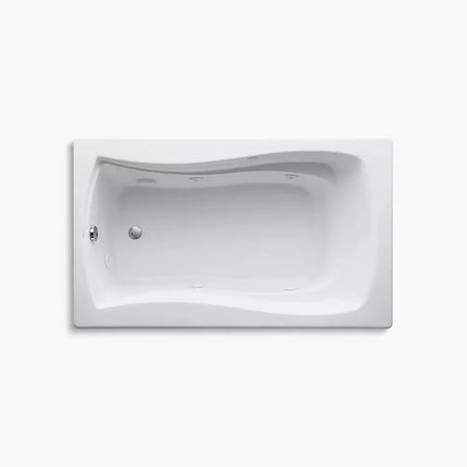 Kohler Mariposa 60" x 36" drop-in heated whirlpool bath K-1239-HB-96 - Plumbing Market