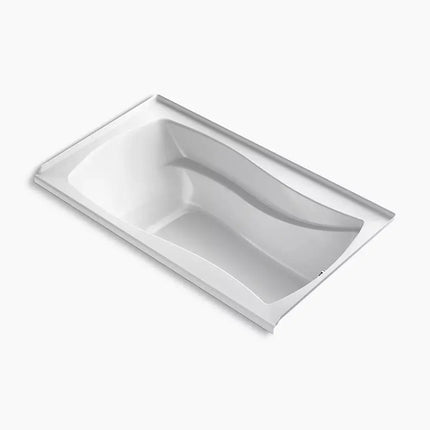 Kohler Mariposa 66" x 36" alcove Heated BubbleMassage air bath with Bask heated surface and right-hand drain K-1224-GHRW-0 - Plumbing Market